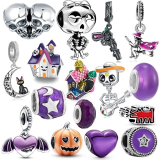 Hạt Charm Đầu Lâu / Dơi / Bí Ngô Nhiều Màu Sắc Dùng Làm Vòng Tay / Dây