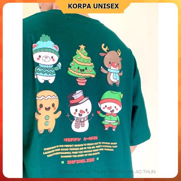 [ IN NỔI ] Áo thun tay lỡ form rộng hoạ tiết Giáng Sinh - phông ulzzang cotton unisex nam nữ