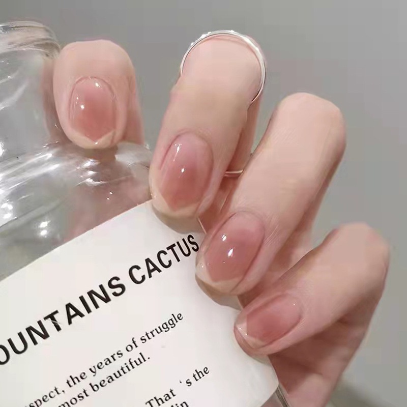 Bộ 24 Móng Tay Giả Che Phủ Toàn Diện Tháo Rời Được Kiểu Pháp