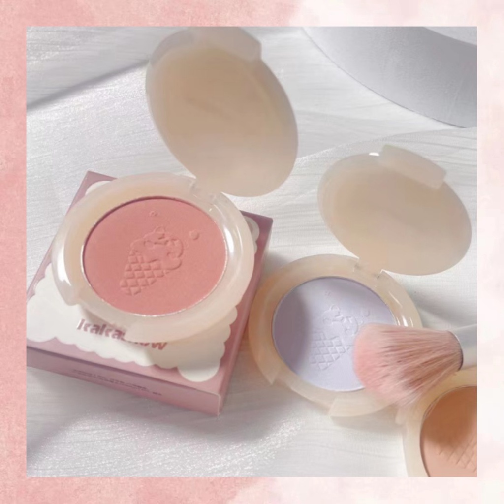 Ineyoo® Phấn Má Hồng 4 Màu Sắc Tùy Chọn Kiểm Soát Dầu Chống Thấm Nước Làm Sáng Da