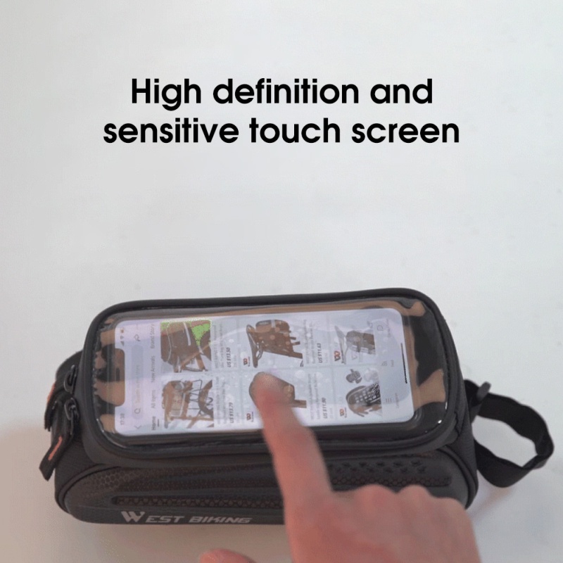 Hàng Có Sẵn Túi Ống Phía Trên Xe Đạp Túi Chùm Phía Trước Vỏ Cứng Túi Yên Xe Màn Hình Cảm Ứng Xe Đạp Leo Núi Cho Thiết Bị Lái Xe Điện Thoại Di Động Elle