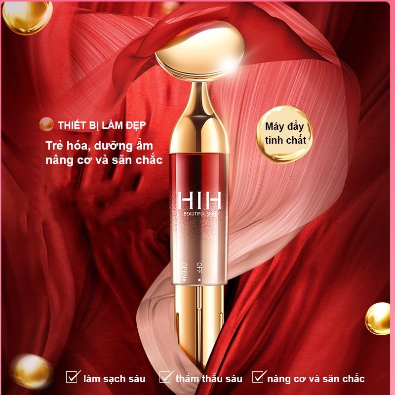 Máy Massage mặt nâng cơ mặt thẩm thấu tinh chất cao cấp HIH  loại tròn