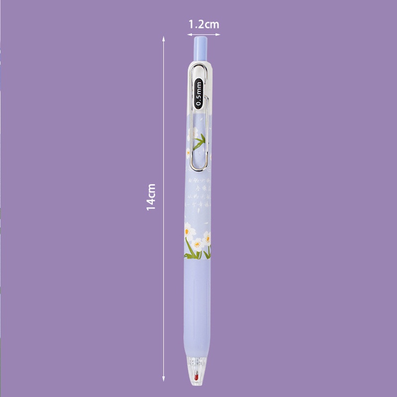 4 Chiếc Bút Bi Nước Mực Đen Đầu 0.5Mm