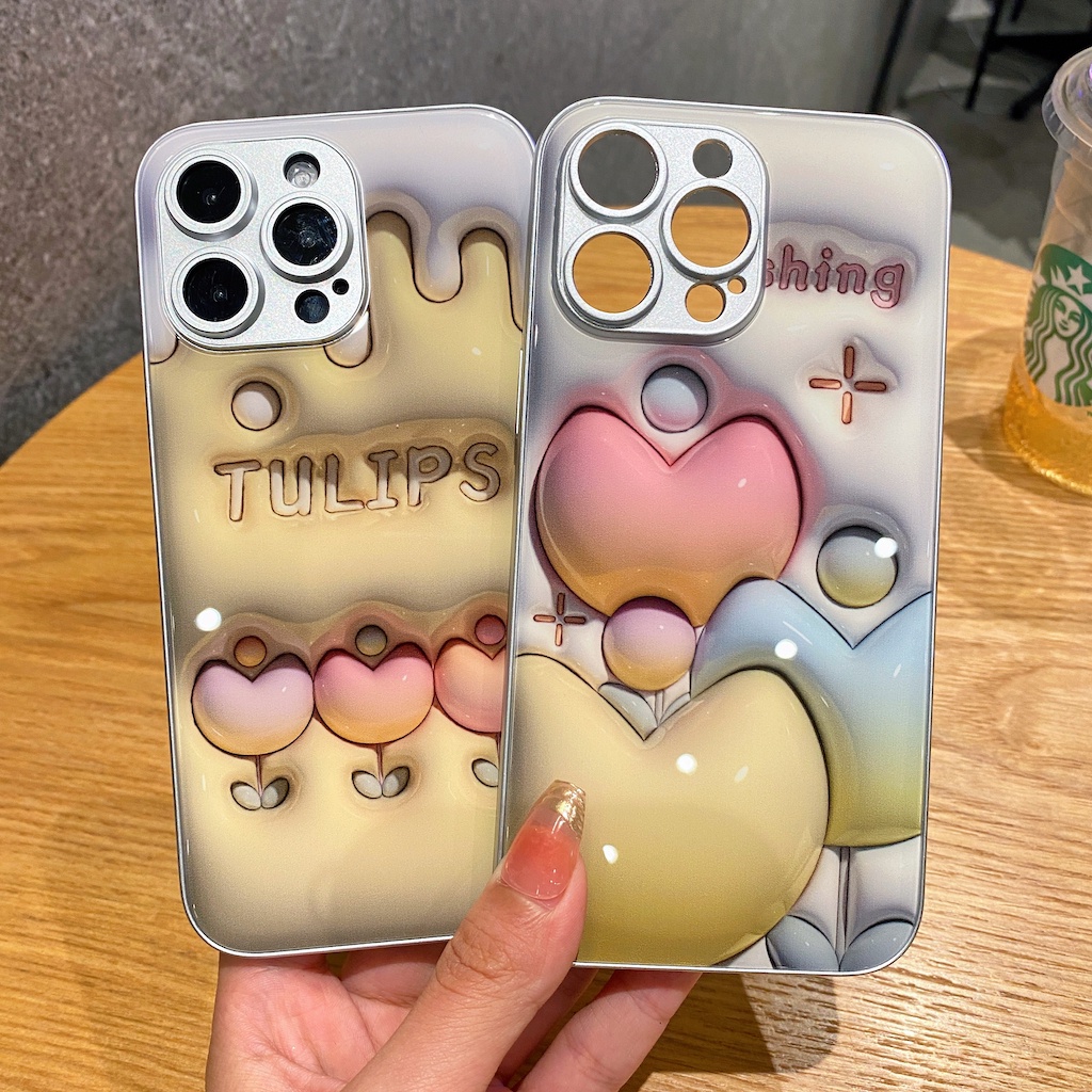 Ốp Điện Thoại Kính Cường Lực 3D Chống Sốc Cho IPhone Case 11 14 12 13 Pro MAX 7 8 Plus X XS MAX XR