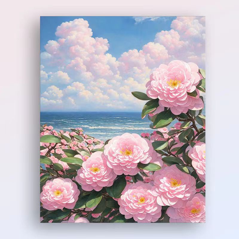 Nong Yang-40*50cm-tranh tô màu số hoá theo yêu cầu-tranh số hóa theo yêu cầu-tranh số hoá mini-tranh số hóa gam-bức tranh kỹ thuật số hoa-Những bông hoa đẹp của sơn dầu kỹ thuật số-tranh số hoá mini cute-tranh số hoá phong cảnh-