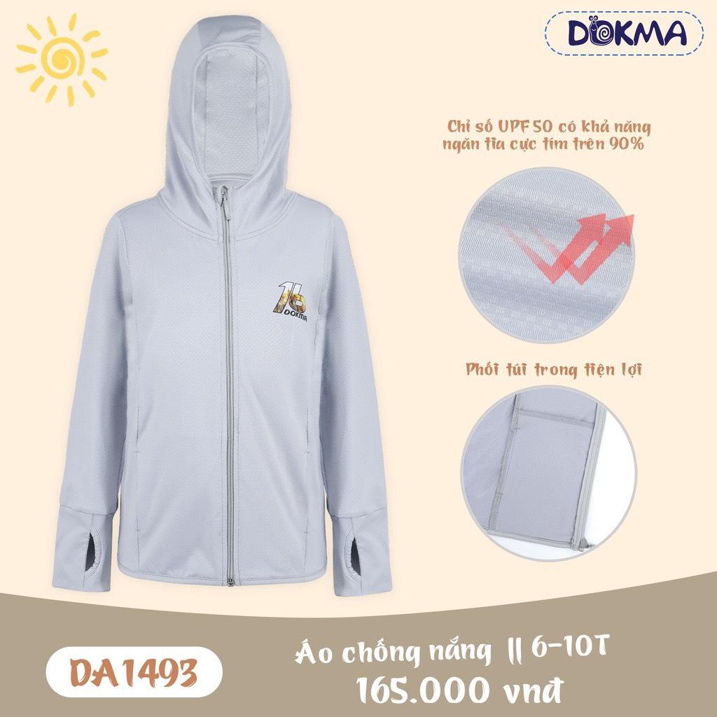 Áo khoác chống nắng thời trang Dokma chống tia UV siêu mềm co giãn thoải mái cho bé - DA1493