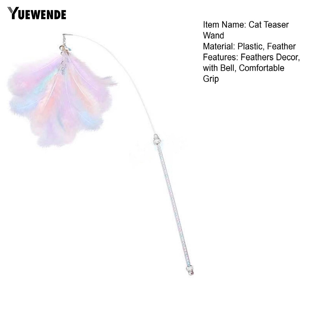 Gậy Trêu Mèo Đính Lông Vũ Có Chuông Vui Nhộn