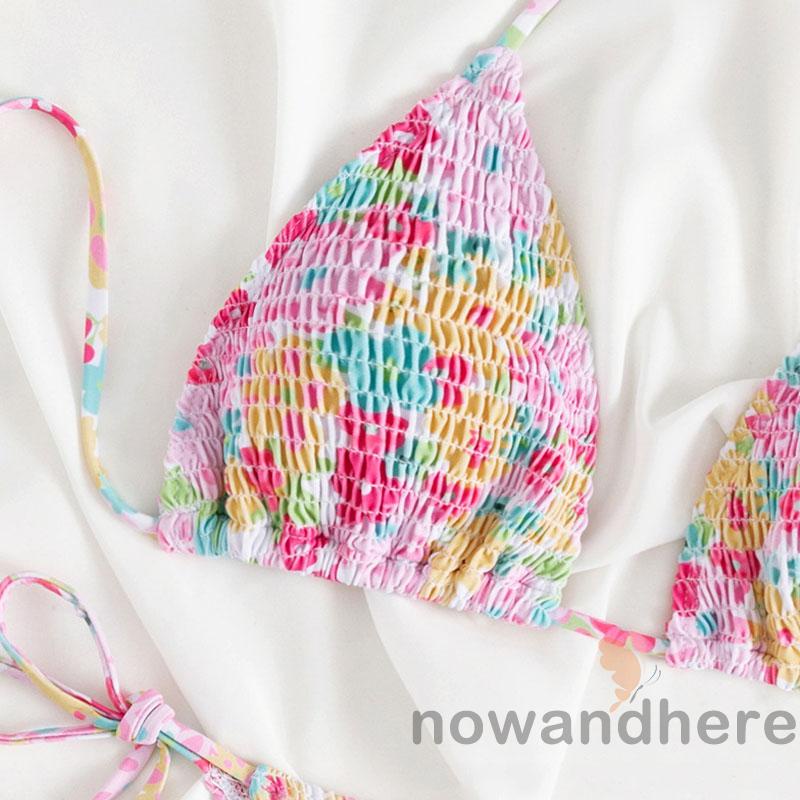 Bộ Đồ Bơi Không Tay Họa Tiết Hoa Xinh Xắn Cho Nữ | BigBuy360 - bigbuy360.vn