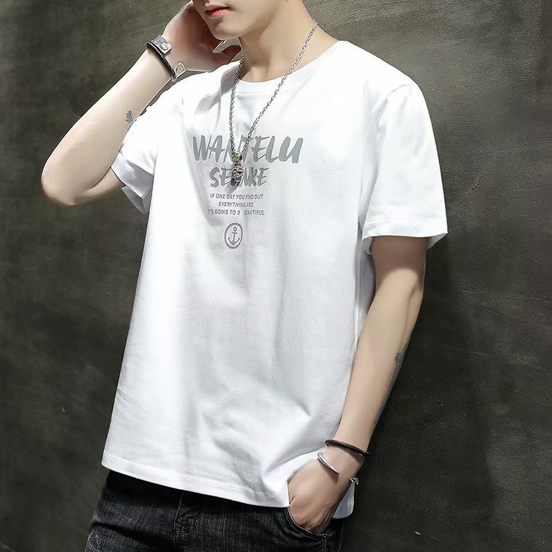 Áo thun nam, áo phông nam tay ngắn cổ tròn chất cotton , dày dặn thoáng mát hình chim - An Cường Fashion