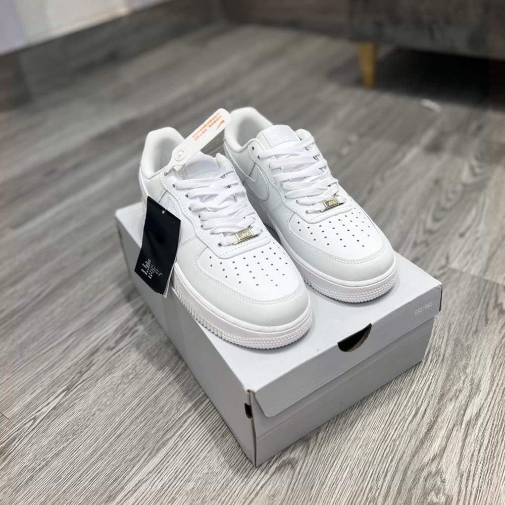 Giày sneaker af1 trắng cổ thấp để khâu, giày thể thao nam nữ h2 sneaker air force 1 full box bill G185 Graves Sneaker