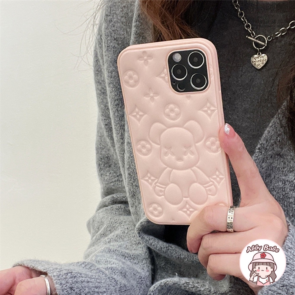 Ốp Điện Thoại Da Giả Viền TPU Dẻo In Hình Kaws Sang Trọng Chống Bụi Cho IPhone 14 Pro Max 13 12 11 Pro Max