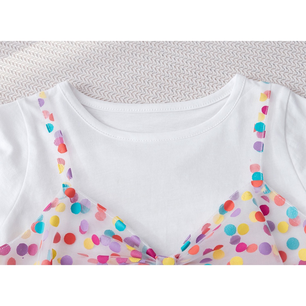 Áo Thun Thời Trang Mùa Hè Phong Cách Hàn Quốc Dành Cho Bé Gái 0-6 Tuổi