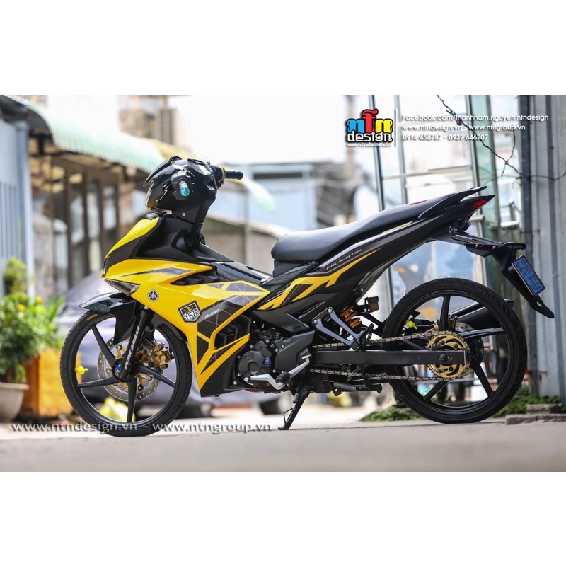 Dàn áo Ex 150 vàng đen tem y15zr phiên bản new