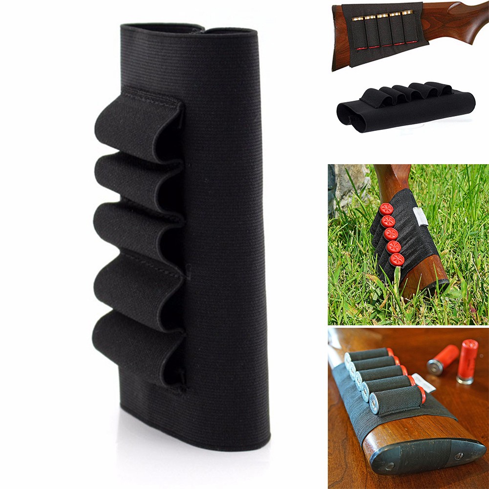 Hàng Có Sẵn Shotgun Rifle 5 Dây Đai Co Giãn Giữ Hộp Mực