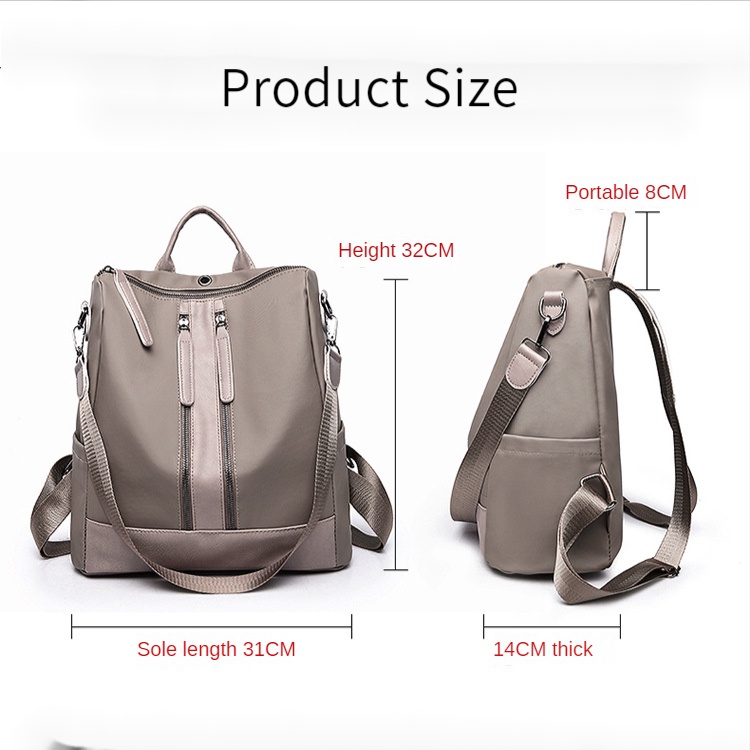 Balo Du Lịch Nữ Balo Thời Trang Vải Oxford Chống Trộm