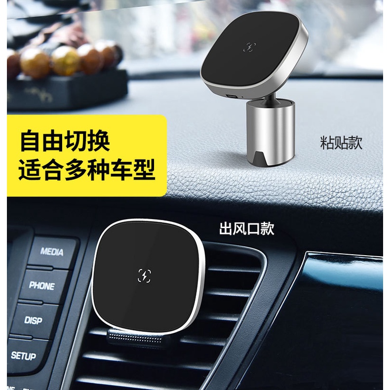 Giá Đỡ Điện Thoại Kiêm Sạc Nhanh Không Dây 15W Cho IPhone 14 13 12 11 Pro Max Plus Mini XR XS