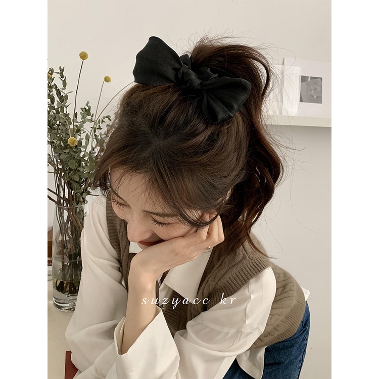 Dây Buộc Tóc Cao Su Satin Thắt Nơ Xinh Xắn Cho Nữ Mã 2023