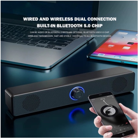 Loa Bluetooth 350TS Dây Dài Đầu Cắm USB Cho Laptop