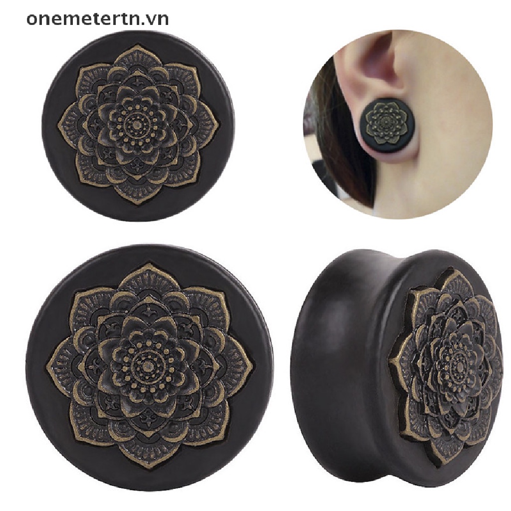 Onemetertn Bông Tai Nong Lỗ Bằng Gỗ Nhiều Màu Sắc