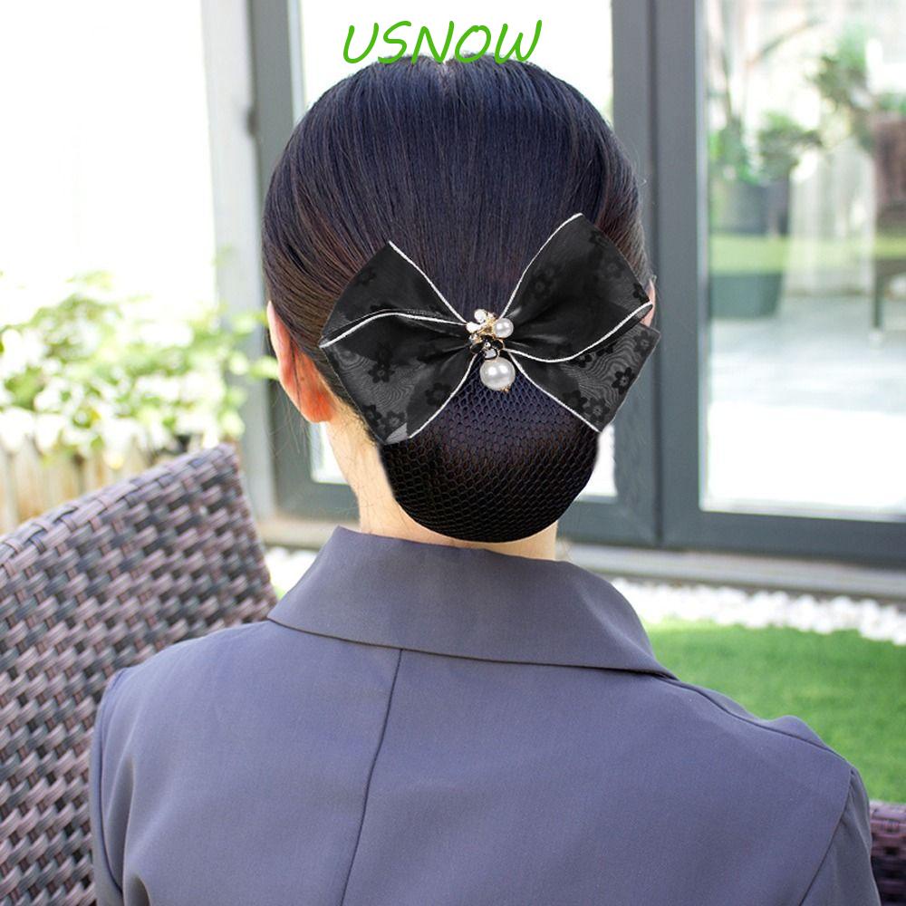 Kẹp Tóc Lưới Thắt Nơ Phong Cách Vintage Thanh Lịch Cho Nữ