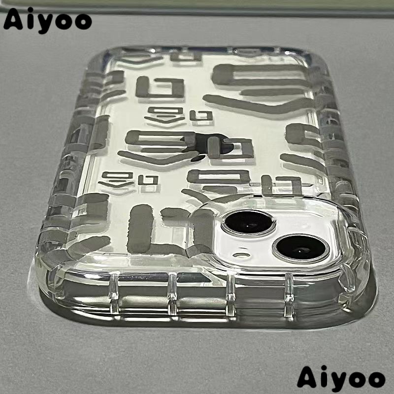 ✅Ốp Điện Thoại Túi Khí Mềm Chống Sốc Hình Chữ Haha Cho iPhone 14promax 13 / 14Pro 12 / 11 7In B429