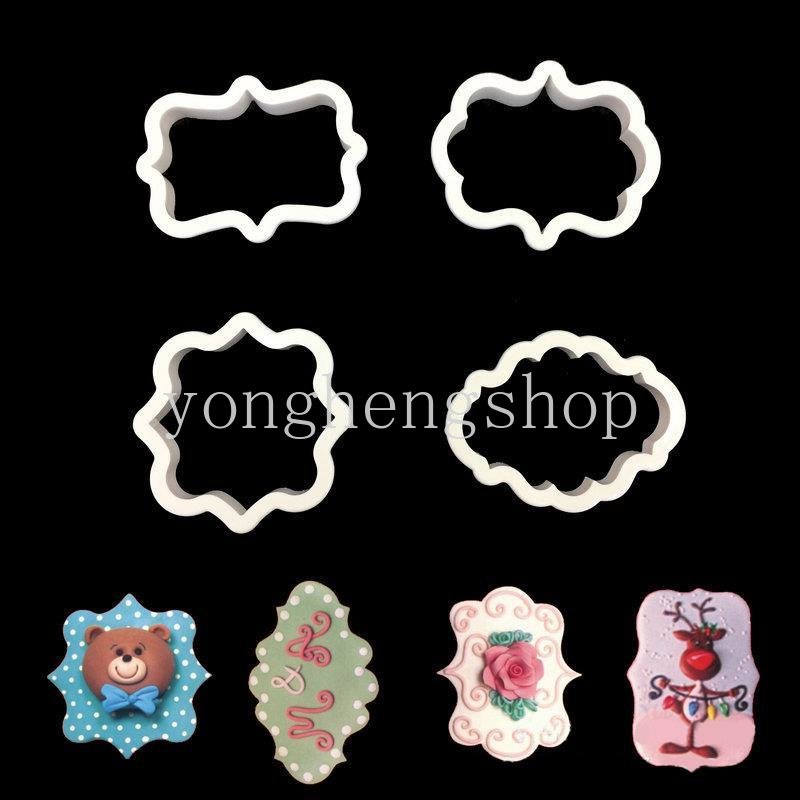 Set 4 Khuôn Làm Bánh Quy / Kẹo Mềm / Sô Cô La Kiểu Dáng Cổ Điển