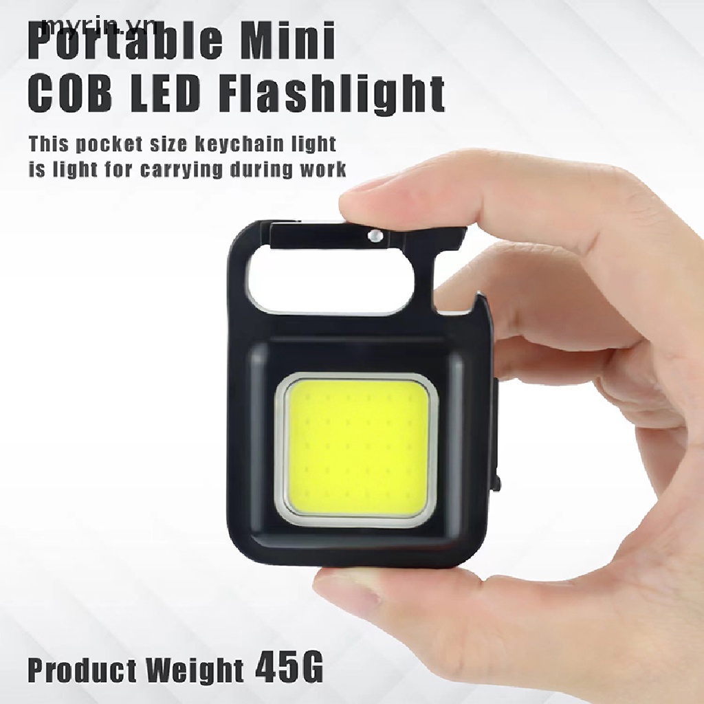 Đèn Pin LED COB Sạc USB Thiết Kế Nhỏ Gọn Tiện Dụng