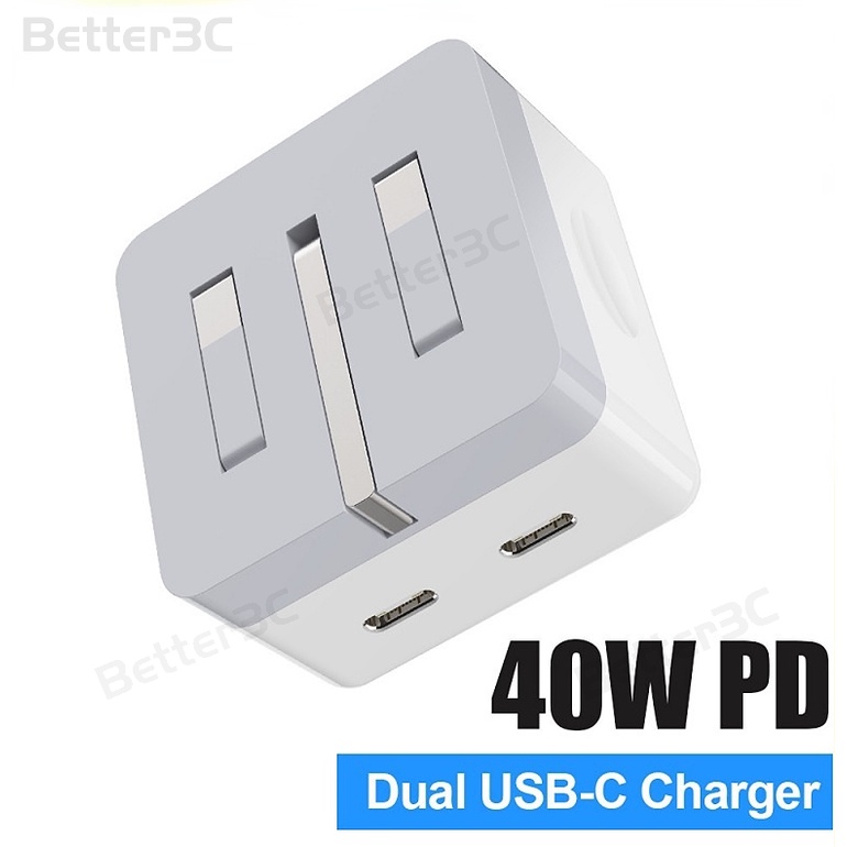 Phích Cắm Sạc Nhanh 35W PD EU US UK Chuyên Dụng Cho Apple i- Ipad i-Phone TYPE-C 35W 40W