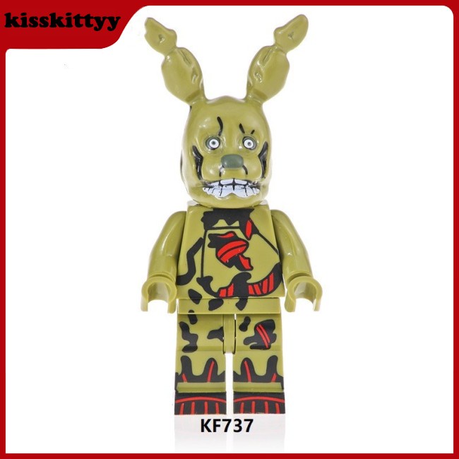 Kisskittyy   Lego FNAF Building Blocks Foxy Chica Bonnie Five Nights At Freddy Figures Toy Puzzle Toy
