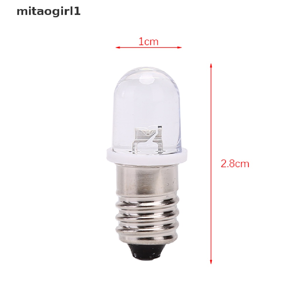 Set 5 Bóng Đèn Led E10 DC 3V 4.5V Dùng Để Trang Trí Đèn Pin
