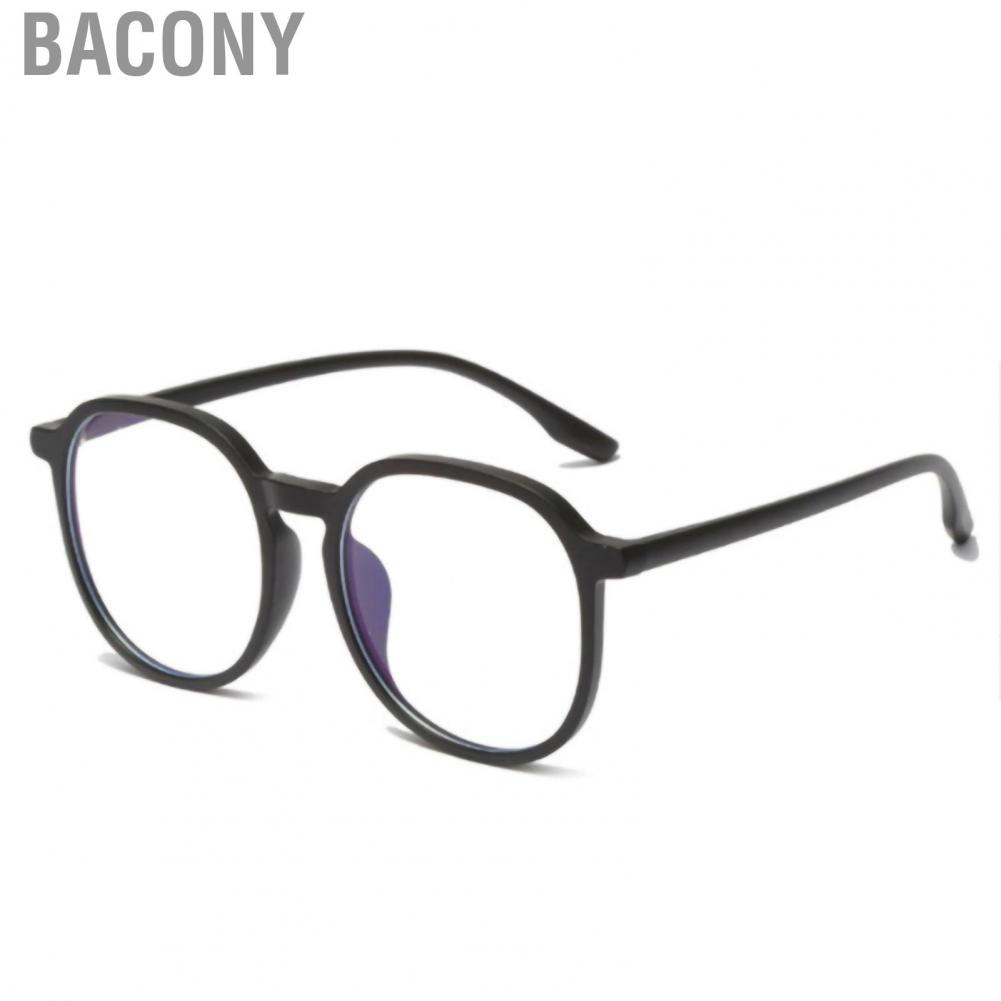 Bacony Large Frame Glasses Block Blue Light 0 Diopter Computer Gaming for Fashion Lady