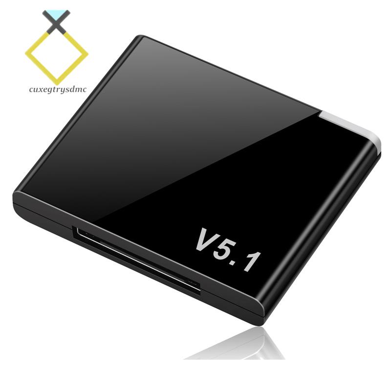 I-WAVE 30 Pin Bluetooth 5.1 Audio Receiver Music Mini Wireless Adapter for iPhone IPod 30Pin Jack Analog Speaker