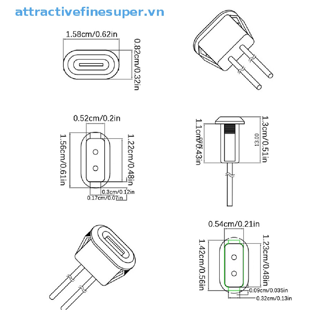 Bộ Sạc Nhanh Cổng USB Type C Có Ngăn Đựng Thẻ Tiện Dụng
