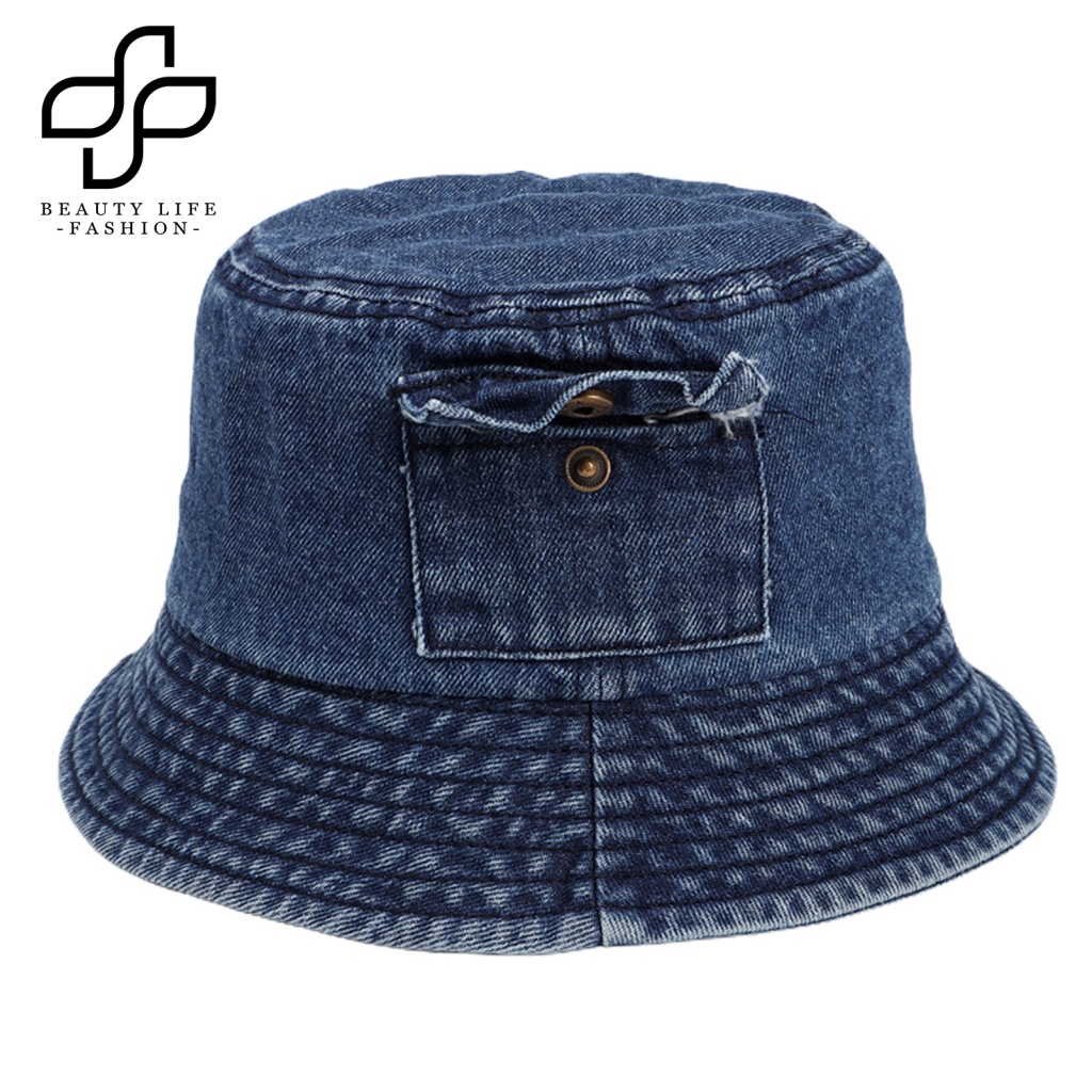 Nón Tai Bèo Denim Chống Nắng Siêu Nhẹ Có Túi Thời Trang Cho Cuộc Sống Hàng Ngày