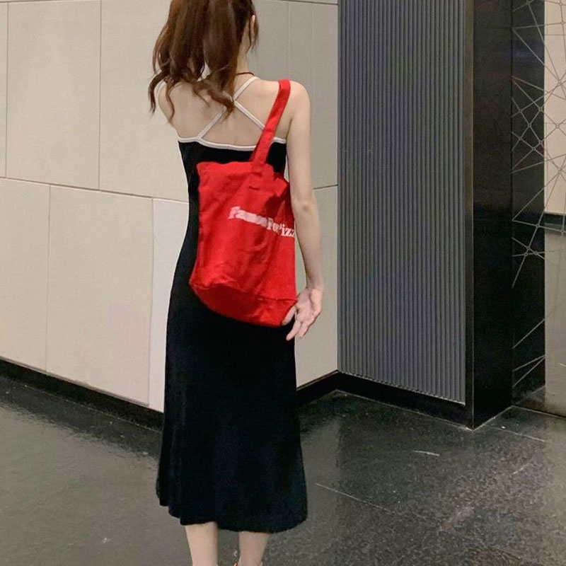 Đầm Dài Hai Dây Dáng Ôm Gợi Cảm Thời Trang Mùa Hè Phong Cách Hàn Quốc Dành Cho Bạn Nữ