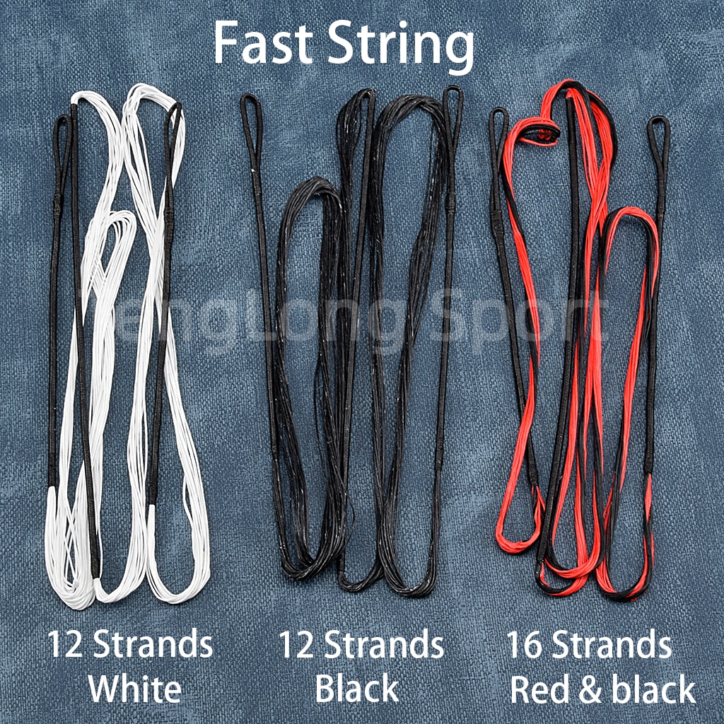 Dây Nơ Cung Tên 12 / 16 Sợi 48-70in Màu Đen / Trắng