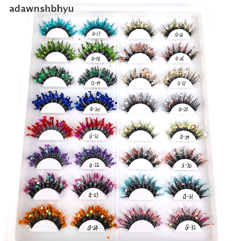 Lông Mi Giả Nhiều Màu Sắc Lấp Lánh adawnshbhyu