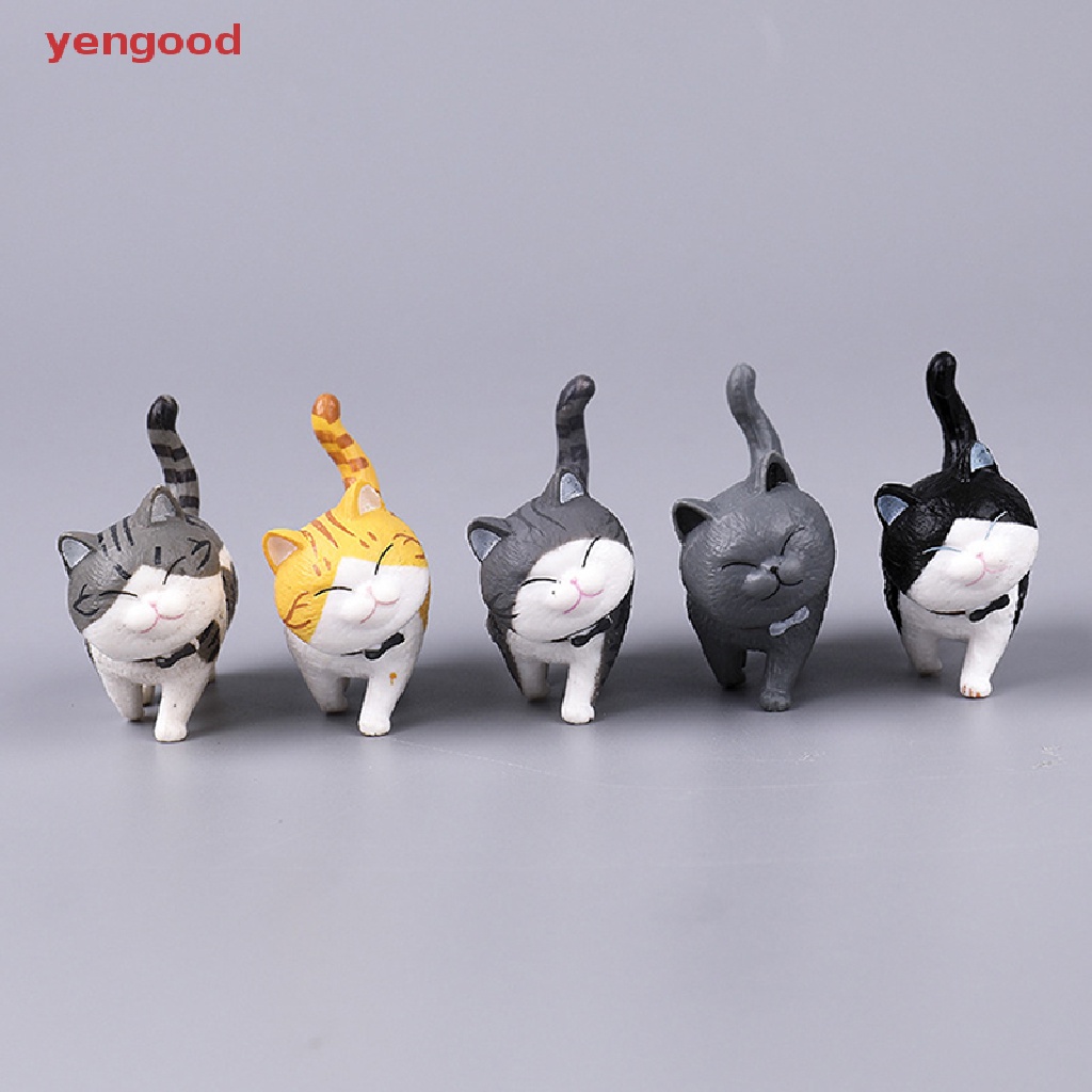 1 Mô Hình Đồ Chơi Mèo Hoạt Hình Mini Bằng Nhựa PVC Sáng Tạo Trang Trí Nội Thất