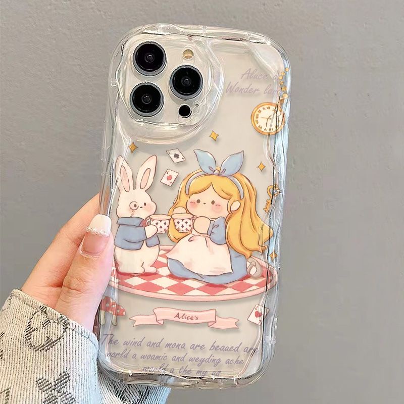 ✅Ốp Điện Thoại Mềm Trong Suốt Chống Sốc In Hình Alice Cho iPhone14 / 13promax 12 / 11 7 / 8p xsxr 5VPN