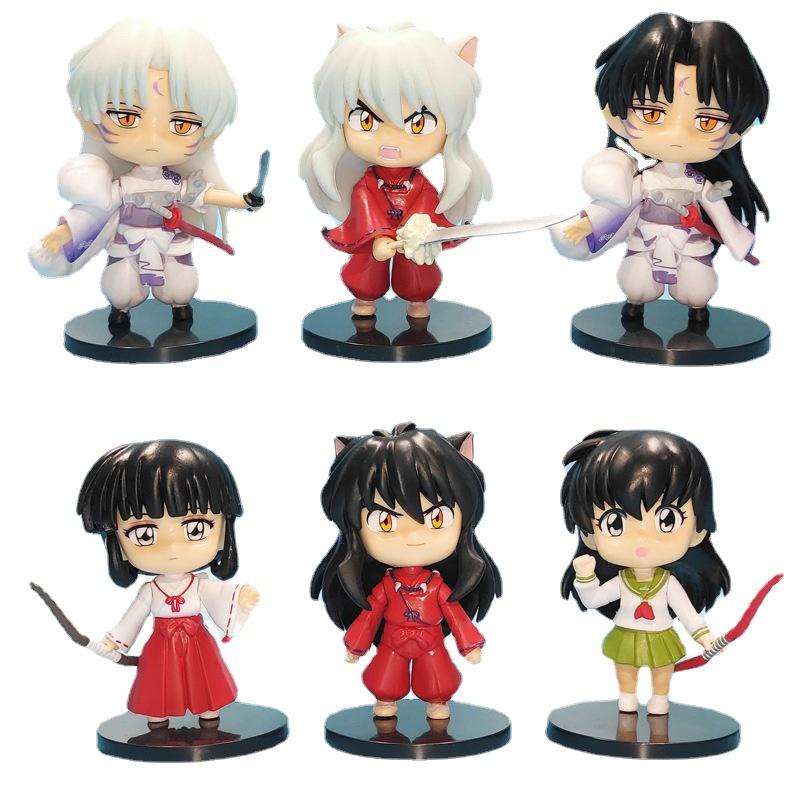 Mô hình nhân vật Inuyasha, Sesshomaru ,Kagome,Kikyo cute figure Anime