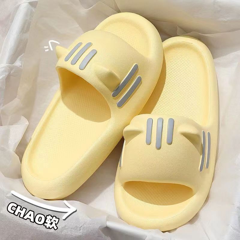Dép Lê Nữ Mùa Hè Mèo Hoạt Hình Dễ Thương Mẫu Mới Nhà Chống Trượt Đế Dày