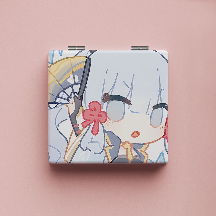 Gương Trang Điểm Gấp Gọn Genshin Va Chạm Kamisato Ayaka Yae Miko Sangonomiya Kokomi Ningguang