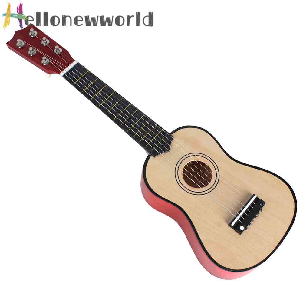 21 inch Portable Mini Guitar 6 Strings Ukulele Kids Beginners Learning Toy