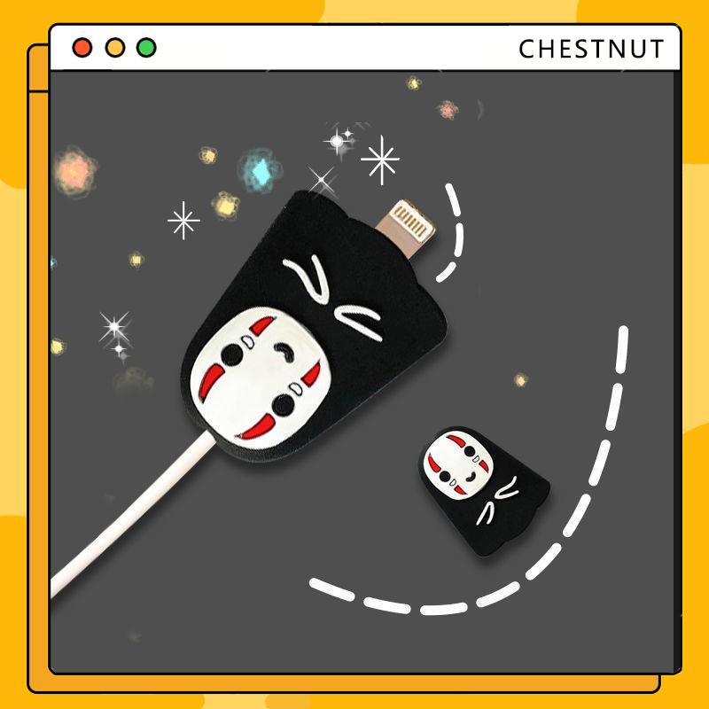 Phụ kiện thú silicon bọc bảo vệ đầu dây cáp sạc USB cute siêu dễ thương kế nhân vật hoạt hình