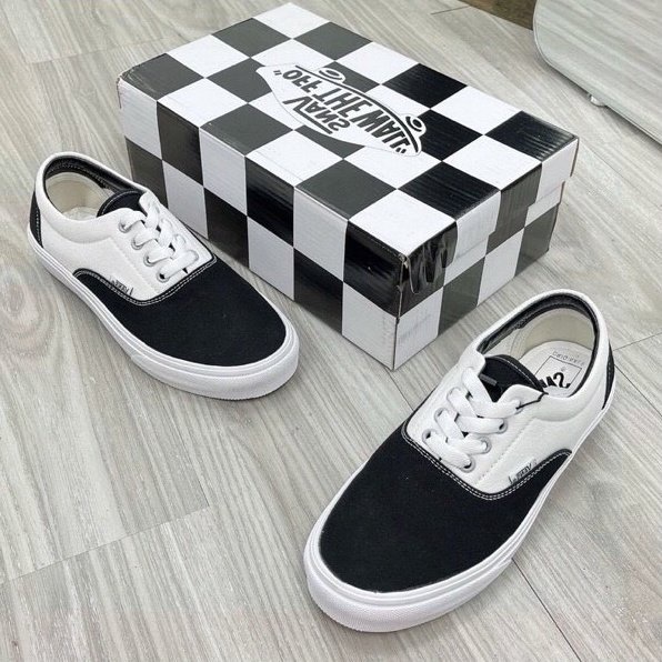 Giày thể thao sneaker nam nữ VAN ERA COMFYCUSH 'BLACK MARSHMALLOW' BLACK mẫu giầy hot nhất 2022 Full Box J319