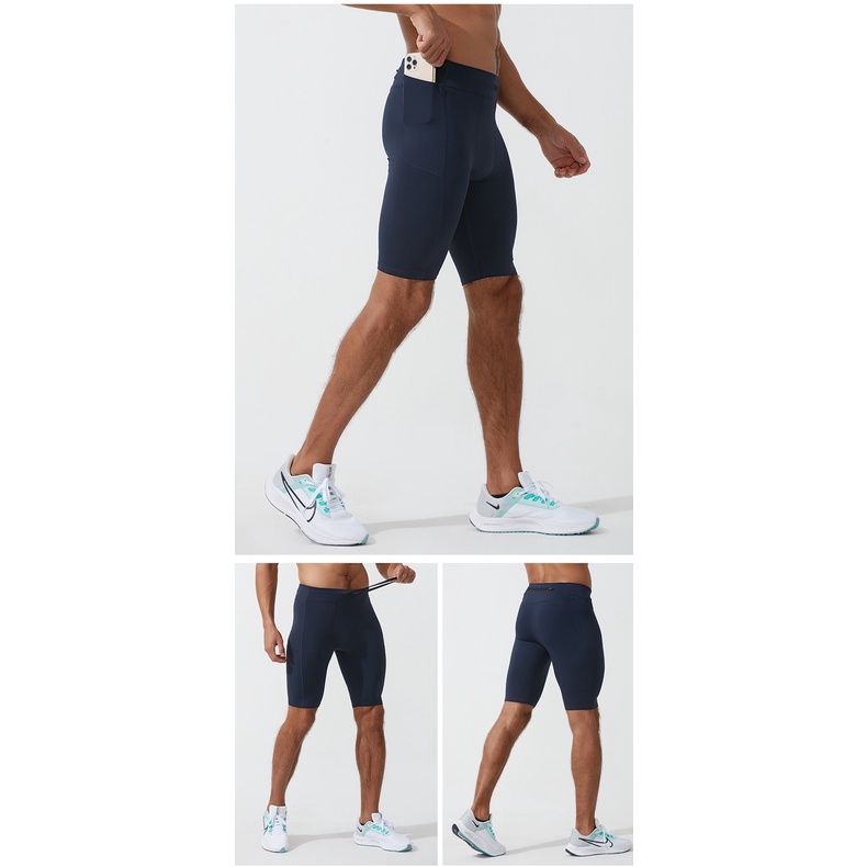 BBB Men’s Solid Color Stretch Tight Quick Dry Sports Pants Outdoor Running Training Fitness Trousers