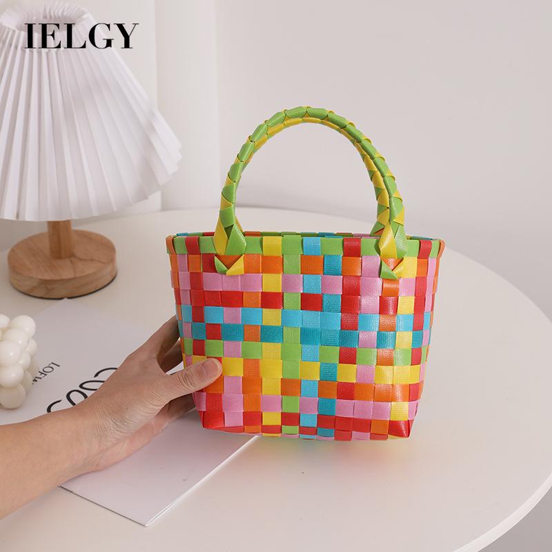 Túi tote Hình Vuông Nhỏ Màu gradient Dễ Thương Đa Ứng Dụng Cho Nữ