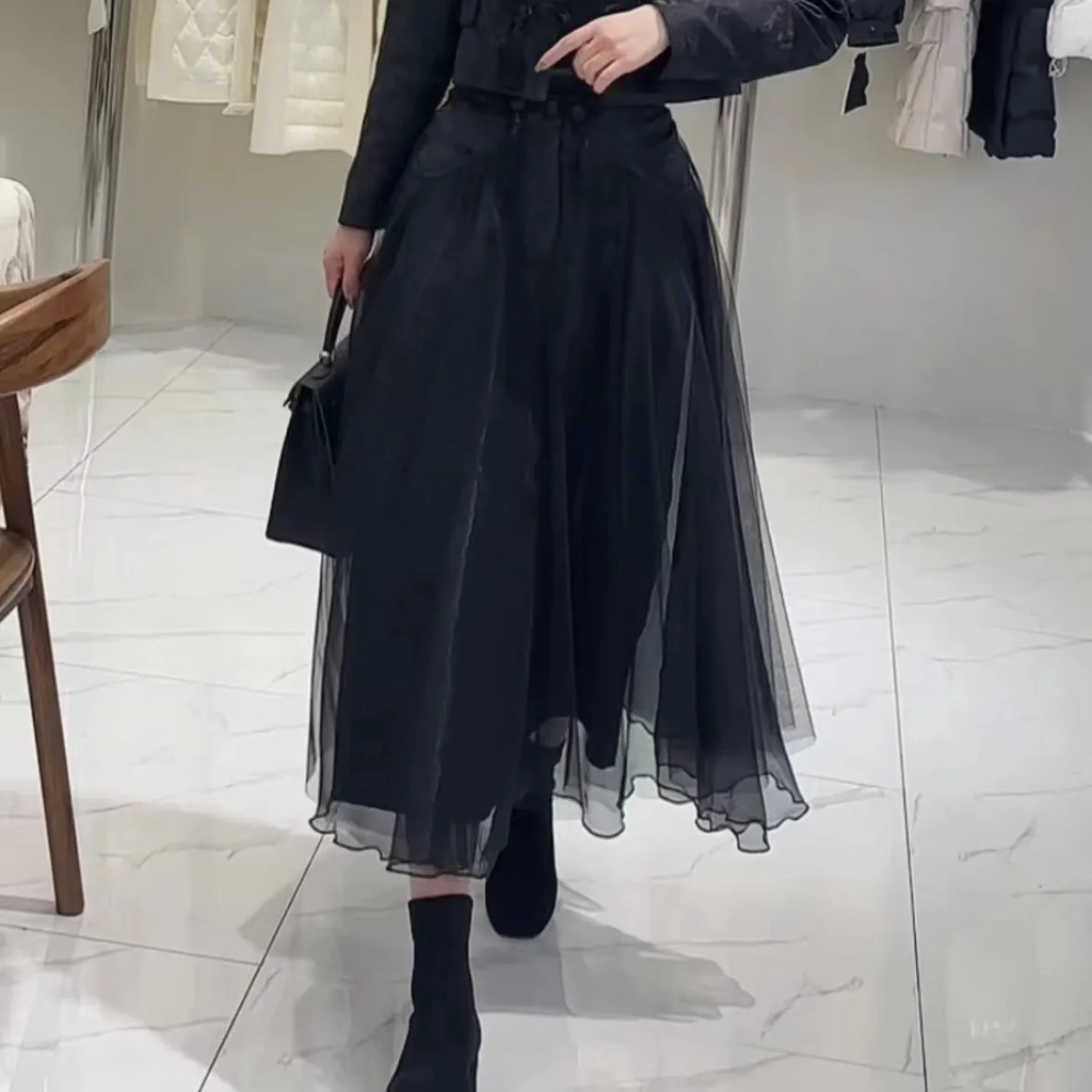 Set Áo Khoác Và Chân Váy Thiết Kế Tua Rua Phong Cách Retro Cho Nữ