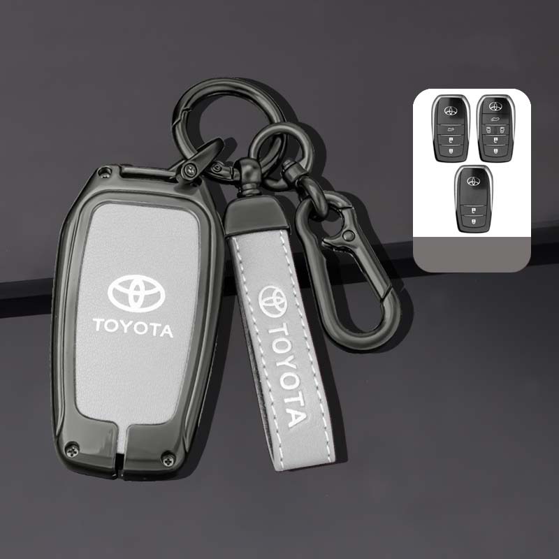 Vỏ Bọc Chìa Khóa Bằng Hợp Kim Kẽm Cho Toyota RAV4 HARRIER Hilux Fortuner Land Cruiser Crown Highland Prado Yaris Cross Aygo X 2022