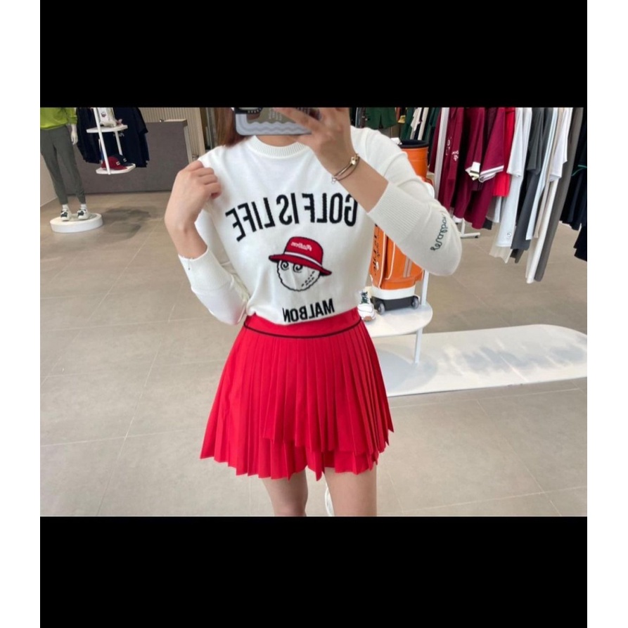 Chân Váy Xếp Ly Ôm Dáng Co Giãn Khô Nhanh Chống Lộ Hàng Khi Chơi golf Hakama NDRX